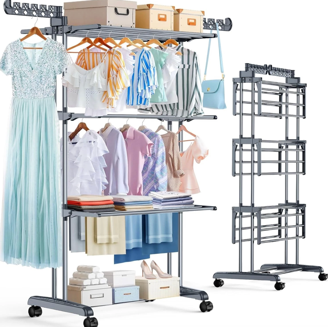 PurKeep Folding Drying Rack, Clothes Air Drying Rack