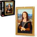 LEGO Art Mona Lisa Building Set - Leonardo da Vinci Wall Display, Ages 18+ - DIY Crafts for Men, Women - Great for Puzzle and Art Lovers - Birthday Gift Idea - Includes Detachable Frame - 31213