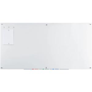 Audio-Visual Direct Magnetic Ultra White Glass Dry-Erase Board Set - 6' x 3' - Includes Magnets, Hardware & Marker Tray