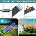 hygger Auto On Off LED Aquarium Light, Full Spectrum Fish Tank Light with LCD Monitor, 24/7 Lighting Cycle, 7 Colors, Adjustable Timer, IP68 Waterproof, 3 Modes for 18"-24" Freshwater Planted Tank