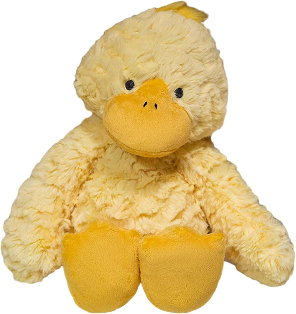 Plush Yellow Duck Stuffed Animal Soft Plushies Huggable Cartoon Yellow Duck Plush Toy Duck Cute Duck Animal Cuddle Gifts for Kids and Lovers 12.6 Inch