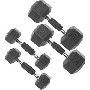 CAP 50 lbs Coated Dumbbell Set | Multiple Styles, 5LBx2, 20lbx2 Set