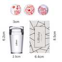 Nail Art Stamper Kit 12Pcs Stamping Template Nail Plates with 2 Nail Stamper 2 Scraper 1 Stamp Template Storage Bag Organizer