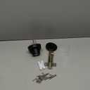 Twist-to-Lock Keyless Deadbolt Lock for Front Door Single Cylinder Deadbolt Door Lock with Anti-Mislock Button Black