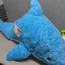 MorisMos Giant Dolphin Stuffed Animals, 55inch Large Stuffed Dolphin Plush Toy Soft Marine Ocean Plush Gifts for Kids, Blue