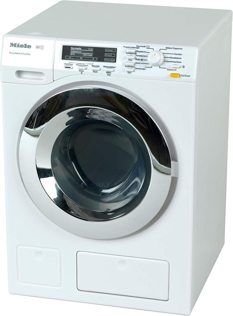 Klein Theo Miele Washing Machine Premium Toys for Kids Ages 3 Years & Up, White