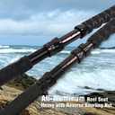 Fiblink Bent Butt Trolling Rod 2-Piece Saltwater Offshore Fishing Rod Big Game Roller Rod Conventional Boat Pole, 6'6" / 80-120lb / Straight