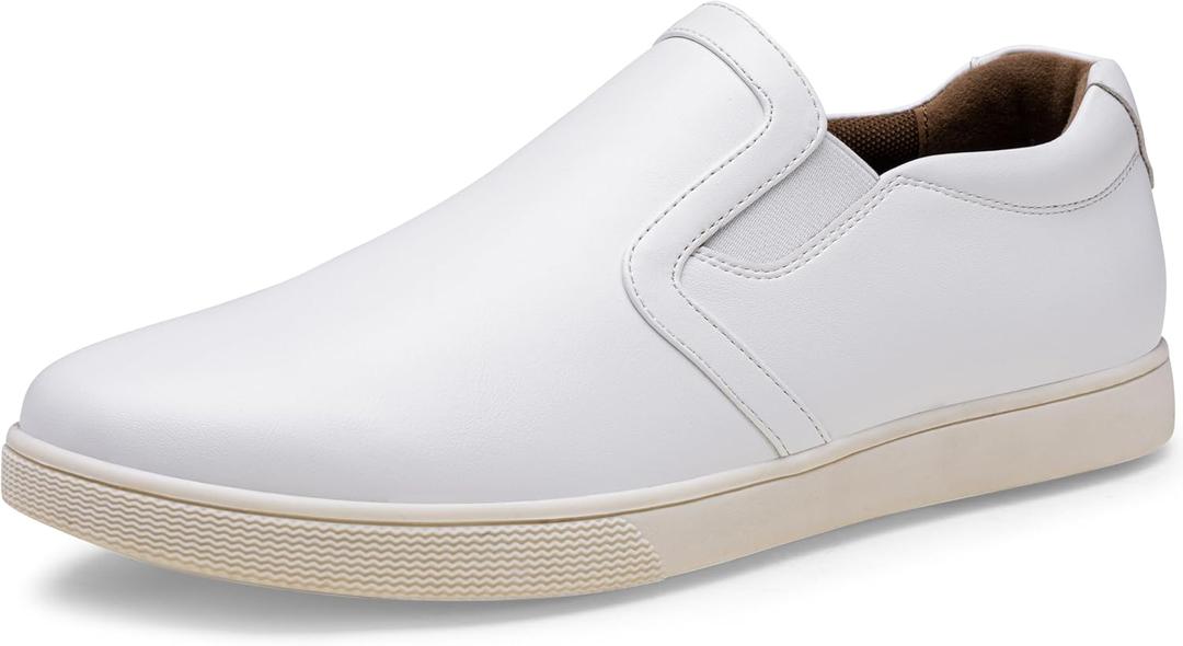 Jousen Mens Slip On Shoes Lightweight Slip On Fashion Sneakers Casual Slip On Shoes for Men (11, 3051a-white)