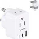 HANYCONY South Africa Travel Plug Adapter, Type M Power Adapter with 2 AC Outlets 3 USB Ports(2 USB C) for US to South Africa Botswana Namibia India Nepal Bhutan Sri Lanka