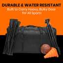Fitdom 130L 35" Heavy Duty Extra Large Duffle with Upgrade Zipper, Durable & Water Resistant. Perfect as Camping Bag Travel Storage Tent Storage Sports Equipment Bag For Coaches & More