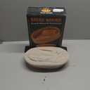 Basket with Terracotta Stone - Handcrafted Oval Bread Basket for Serving Rolls, Tortillas,and Muffins - Eco-Friendly, Perfect for Dining, Gifting, and Farmhouse Decor