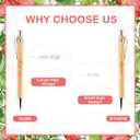 50 Sets Strawberry Baby Shower Ballpoint Pen Gifts Bulk for 50 Guest Wood Bamboo Pens Thank You Cards A Berry Sweet Baby Is On The Way Party Favors Decor