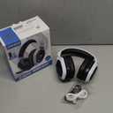 Ozeino 2.4GHz Wireless Gaming Headset for PC, Ps5, Ps4 - Lossless Audio USB & Type-C Ultra Stable Gaming Headphones with Flip Microphone, 40-Hr Battery Gamer Headset for Switch, Laptop, Mobile, Mac (Black and White)