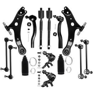 Front Lower Control Arm Ball Joint fit 2002-2003 for Toyota Camry for Lexus ES300 2004-2006 for Lexus ES330, Suspension Kit with Inner Outer Tie Rod End w/Steering Boot Sway Bar Link - 14pc Set