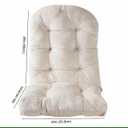 Big Hippo Indoor Adirondack Chair Cushion, Soft and Comfortable Patio High Back Chair Cushion for Adirondack Chair (Beige)