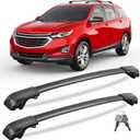 KINGGERI 300lbs Lockable Roof Rack Cross Bars Compatible with 2018-2024 Chevy Chevrolet Equinox & GMC Terrain.Heavy Duty Aluminum Roof Rails Crossbars Luggage Kayak Canoe Snowboard SUV Accessories