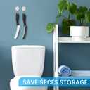 2 x Hard Bristle Crevice Cleaning Brushes for Household Use - 2025 New Thin Scrub Brush Set, Small Cleaning Tool for Narrow Spaces, Kitchen,Toilet, Bathroom,Window, Faucets, Car Gaps (Model 1)