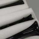 Roshtia 6 Pcs Eiffel Tower Vase Bulk 16 Inch Flute Vases Tall Glass Long Skinny Base Glass for Wedding Centerpiece Flowers Home Table Decorations Formal Dinners (Black)