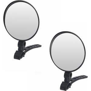 2 PCS Inspection Mirror for Gutters Extension Pole, Rotatable Clip On Flexible Inspection Mirror, Easily Inspect Roofs, Gutters, Inside Duct Work, Birds Nests from The Ground