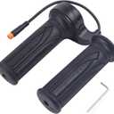 Electric Bicycle Throttle Grip with 3 Pin Waterproof Plug, 20X E-Bike Modified Thumb Throttle Part, 12-72V Speed Accelerator for Mountain Bike Scooter