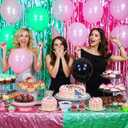 2 Pcs Pink and Green Tablecloth, 54" X 108" Glitter Sequin Tablecloth, Party Decorations for Theme Birthday Supplies