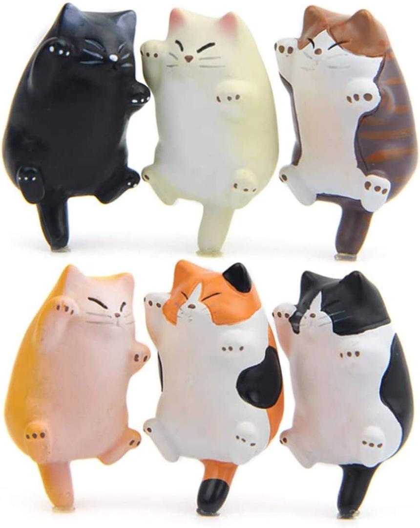 CHICHIC 6 Pack Fun Cat Refrigerator Magnets Office Magnet, Kitchen Decor Fridge Cat Ornament, Perfect for Whiteboard, Refrigerator, Map, Notes, Calendar, Lady Cats Lovers Novelty Butt CHICHIC 6 Pack Fun Cat Refrigerator Magnets Office Magnet, Kitchen Decor Fridge Cat Ornament, Perfect for Whiteboard, Refrigerator, Map, Notes, Calendar, Lady Cats Lovers Novelty Butt
