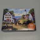 500 Pieces Puzzle for Adults, Town Horse House Puzzle, Recycled Cardboard Jigsaw Puzzles 500 Pieces for Adult, Challenging Puzzles Game Home Decor Birthday Party Gift Toy Seniors 20.5 * 15 in