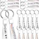 Kenning 24 Pcs Social Worker Gifts Bulk Silicone Keychain for Teacher Appreciation Week Wristlet Key Ring You Make a Difference Keychain Graduation Thank You Gifts for Bsw Msw Dsw Nurse Team