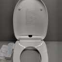 WONDERSKY Elongated Bidet Toilet Seat, Smart Heated Toilet Seat with Warm Water and Dryer, Soft Close Bidet Seat with Adjustable Temperature, Stainless Steel Nozzle