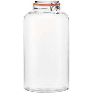 2.5Gallon Glass Storage Jars with Lids, Wide Mouth Large Flour Containers for Pantry Storage, Fermenting & Food Organization, Pack of 1