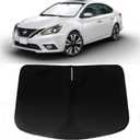 Windshield Sun Shade for Nissan Sentra 2014-2019 Car Front Window Sunshade with 240T Sun Visor Protector Blocks UV Rays Heat Sun Shield Accessories