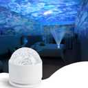 Calming Sensory Lights, Sensory Toys for Kids with Autism, Ocean Light Projector with 15 Color Patterns, Light Projects Water Ripple Effects onto Walls and Ceilings, Autism Toy,for Children and Adults