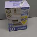 10 Pack Jumbo Vacuum Storage Bags with Hand Pump, 80% Storage Space Saving, Sturdy Leak-Free Space Saver Vacuum Seal Bags for Clothing, Vacuum Compression Bags for Travel Lugggage Blankets Comforters