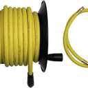 DEWALT Manual Air Hose Reel, 3/8 in. x 50 ft. Oil and Kink Resistant Air Hose with 4 ft. Lead, Essential Home Improvement Tool for Efficient Hose Management and Connectivity