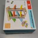Toddler Toys for 1 2 Year Old Boy and Girl Gifts Wooden Race Track Car Ramp Racer with 4 Mini Car