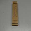 Large Wooden Spoons for Cooking, 2Pack Natural Teak Wood Cooking Spoon Set, Non-Stick Slotted and Corner Spoon, Heat-Resistant Wooden Spatula Spoon for Serving and Mixing