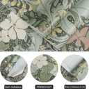 3 x HeloHo 16.14" X 393.7" Green Floral Wallpaper Peel and Stick Self Adhesive Removable Wallpaper Waterproof Contact Paper for Living Room Bedroom Decor
