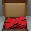 6 PCS Red Velvet Bows for Christmas Tree (9x12 Inches) - PVC Hanging Xmas Tree Decorations, Indoor Outdoor Xmas Decor for Home Party, Wreath, Fence, Fireplace & Stairs Railing (Red 1, 6 Pcs)