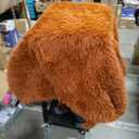 BATTILO HOME Luxury Fall Faux Fur Throw Blanket, Rust Orange Fur Blankets and Throw for Couch, Sofa, Chair, Bed, Soft Plush Warm Fuzzy Cozy Fur Throws with Long Pile, Fall Decor, 60"x80"