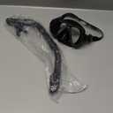 Greatever Dry Snorkel Set,Panoramic Wide View,Anti-Fog Scuba Diving Mask,Professional Snorkeling Gear (Adults, Black)