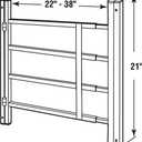 Prime-Line S 4776-A Hinged Window Guard (Operable), 22-In. to 38-In. W x 21-1/4 In. H (Single Pack)