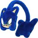 Sonic The Hedgehog Kids Earmuffs for Boys Girls Teens Soft Plush Fluffy Ear Covers for Cold Weather Winter Accessories Travel Days Out