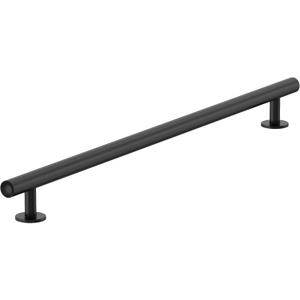 Amerock BP54051FB | Matte Black Appliance Pull | 18 inch (457mm) Center-to-Center Cabinet Handle | Radius | Furniture Hardware