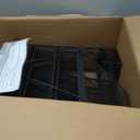4-Tier Desk Organizer, Paper Letter Tray with Sliding Drawer and 2 Pen Holders, Mesh File Organizer with 4 Vertical File Rack, Desktop Storage for Office(Black)