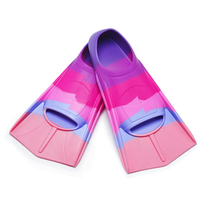 Kids Short Swim Fins, Lap Training Flippers for Pool Youth Beginners, Size EU 30-32