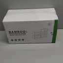 Wisuce Bamboo Desk Organizer - Mini Bamboo Desk Drawer Tabletop Cosmetic Storage Organization for Office or Home Black