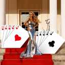 2 Pcs Casino Theme Party Decorations 35 x 28 Inch Poker Theme Cardboard Cutout Tea Party Decoration Game Night Photo Prop for Parties Game Room Decor