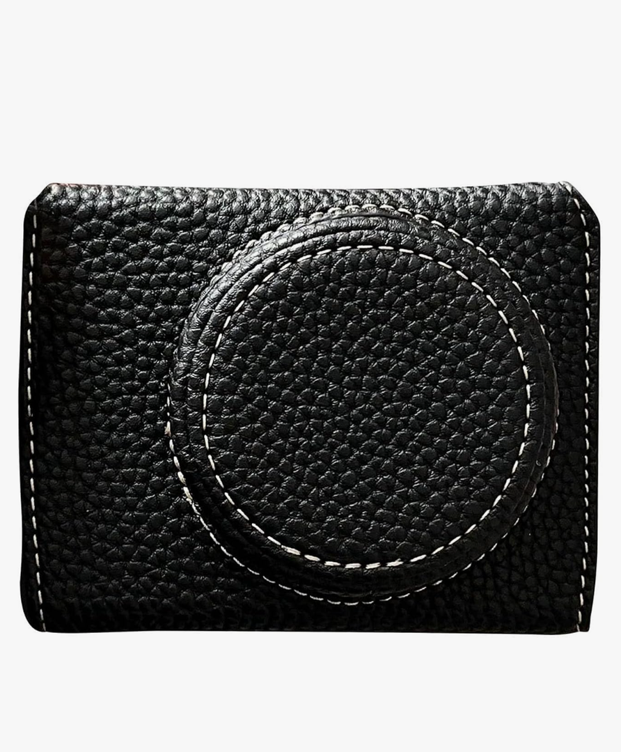 Retro Camera Protective Case for ZV1F / ZV - 1M2, Leather Bag with Opening Bottom & Tripod Mount, Shoulder Strap, Scratch Proof Design for Vlogging & Travel (Black)