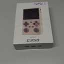 G350 Retro Handheld Game Console , Preload 4371 Games 3.5 Inch IPS Screen 3200 mAh Battery Linux System Portable Video Games Console Support Controller and Earphone (Transparent Black)