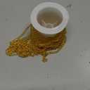 33FT Gold Paperclip Chains Roll, 5mm Aluminum Cable Link Chain Spool Bulk for DIY Crafts Jewelry Making
